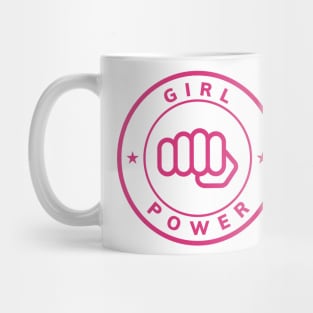 girl power punch - feminist struggle - hand struggle - super girl struggle Mug